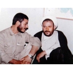 محمدابراهیم همت در کنار حجت السلام انصاریان