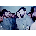 مهدی زین‌الدین در کنار محسن رضایی(فرمانده وقت سپاه پاسداران)