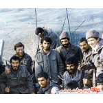 ناصر کاظمی در کنار شهید بروجردی