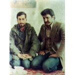 احمد کشوری در کنار شهید شیرودی