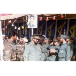 اکبر آقابابایی در کنار محسن رضایی