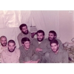 غلام‌رضا آزادی در کنار شهید کاوه