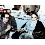 جواد فکوری در کنار امام خمینی(ره)