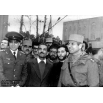 جواد فکوری در کنار شهید رجایی