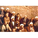مصطفی چمران در کنار شهیدان رجایی و باهنر، عزت الله سحابی و هادی غفاری