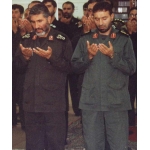 احمد کاظمی در کنار شهید طهرانی‌مقدم
