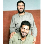 احمد کاظمی در کنار شهید سلیمانی