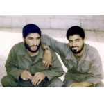 احمد کاظمی در کنار شهید سلیمانی