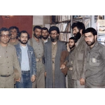احمد متوسلیان در کنار حضرت آیت‌الله خامنه‌ای