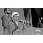 Hojjat al-Islam Hashemi Rafsanjani Speaking at the 100,000-Combatant Deployment Ceremony